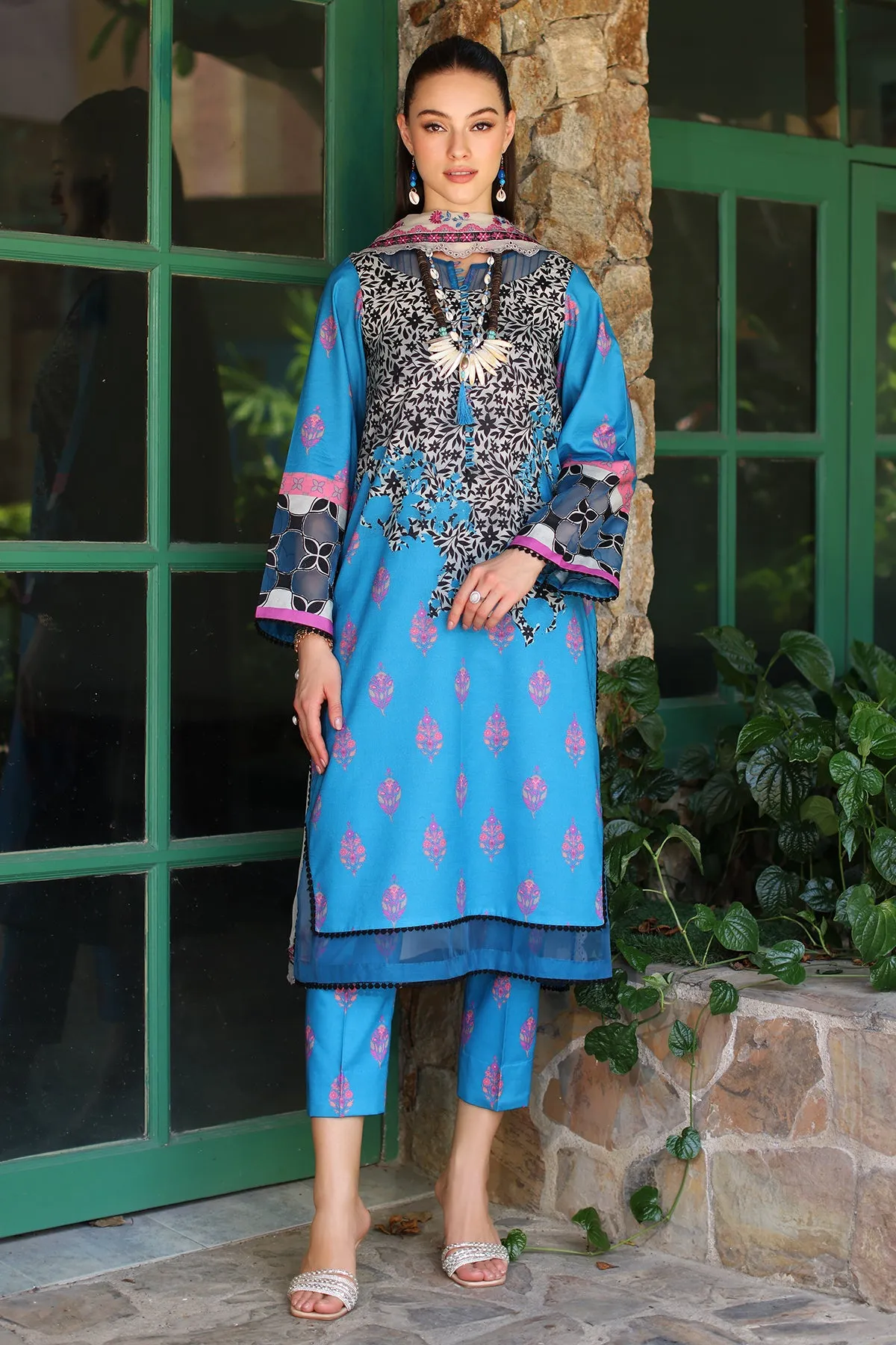 Printed Lawn Suit Set