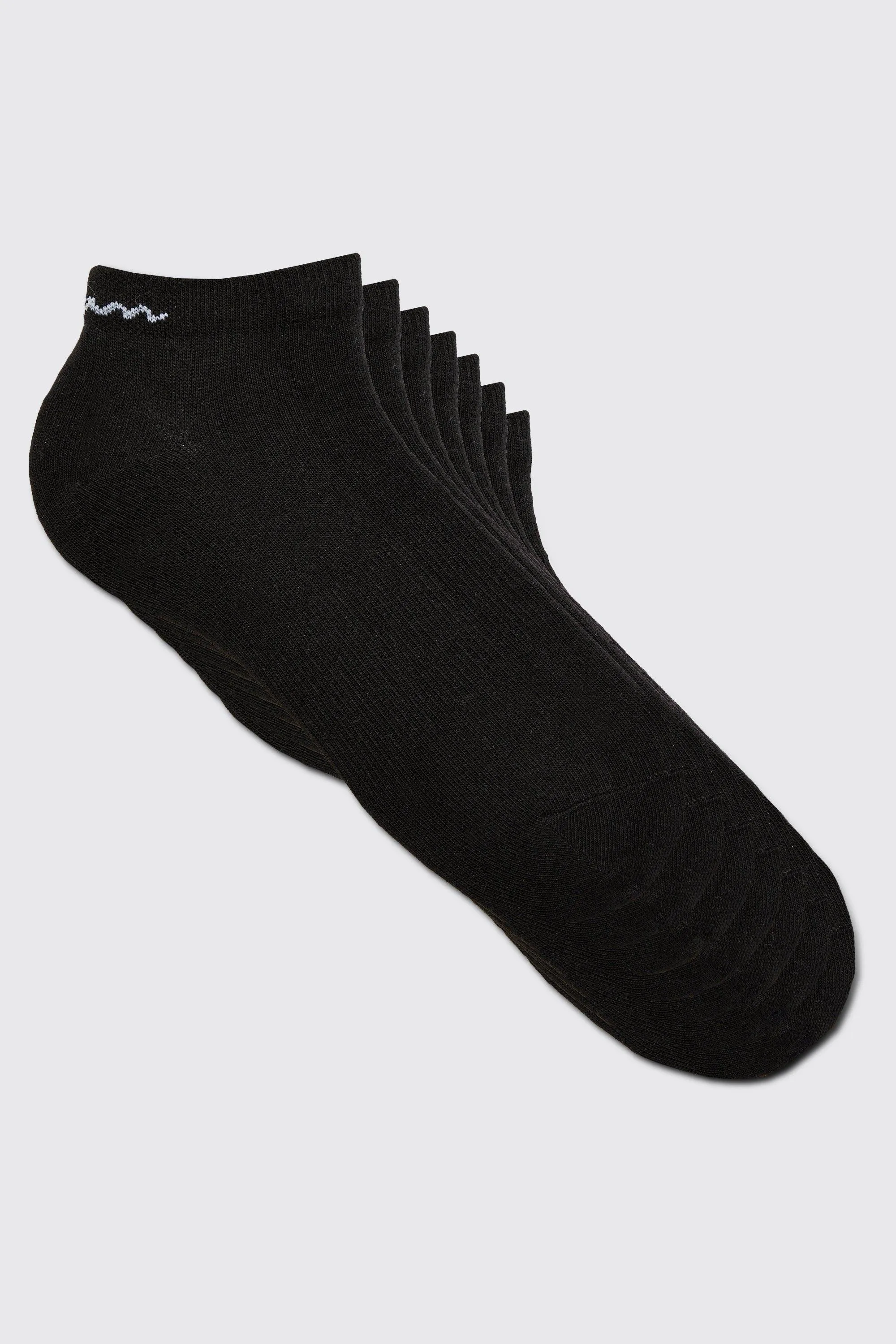 7 Pack Man Signature Trainer Socks | boohooMAN UK