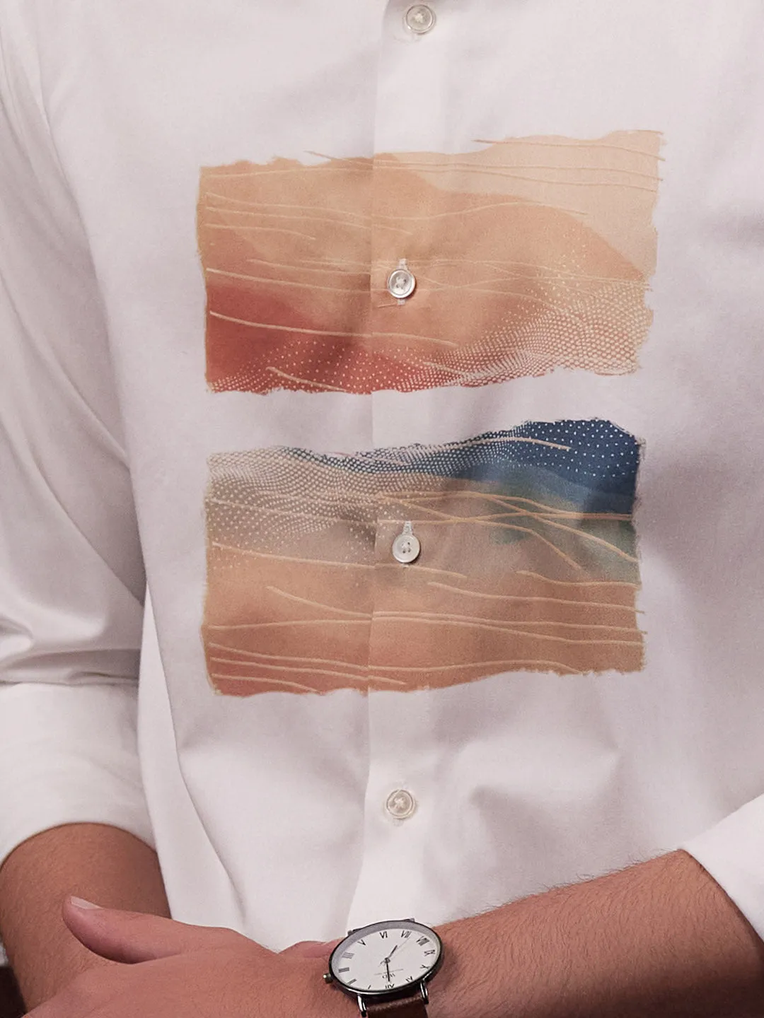 Palette Cotton Party Abstract Shirt