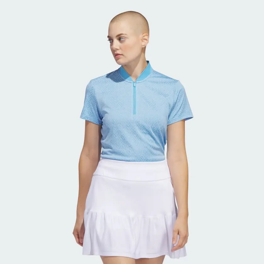 Adidas Jacquard Polo Shirt for Women