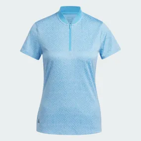 Adidas Jacquard Polo Shirt for Women