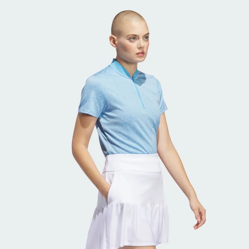 Adidas Jacquard Polo Shirt for Women