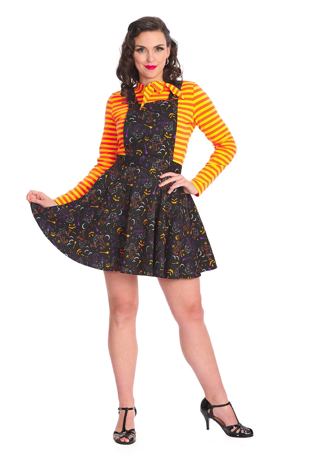 Cat Pinafore Dress for All Hallows