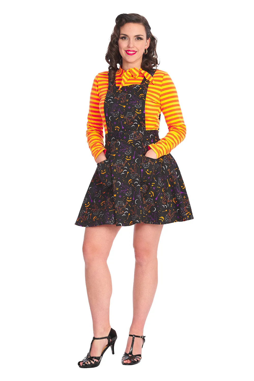 Cat Pinafore Dress for All Hallows