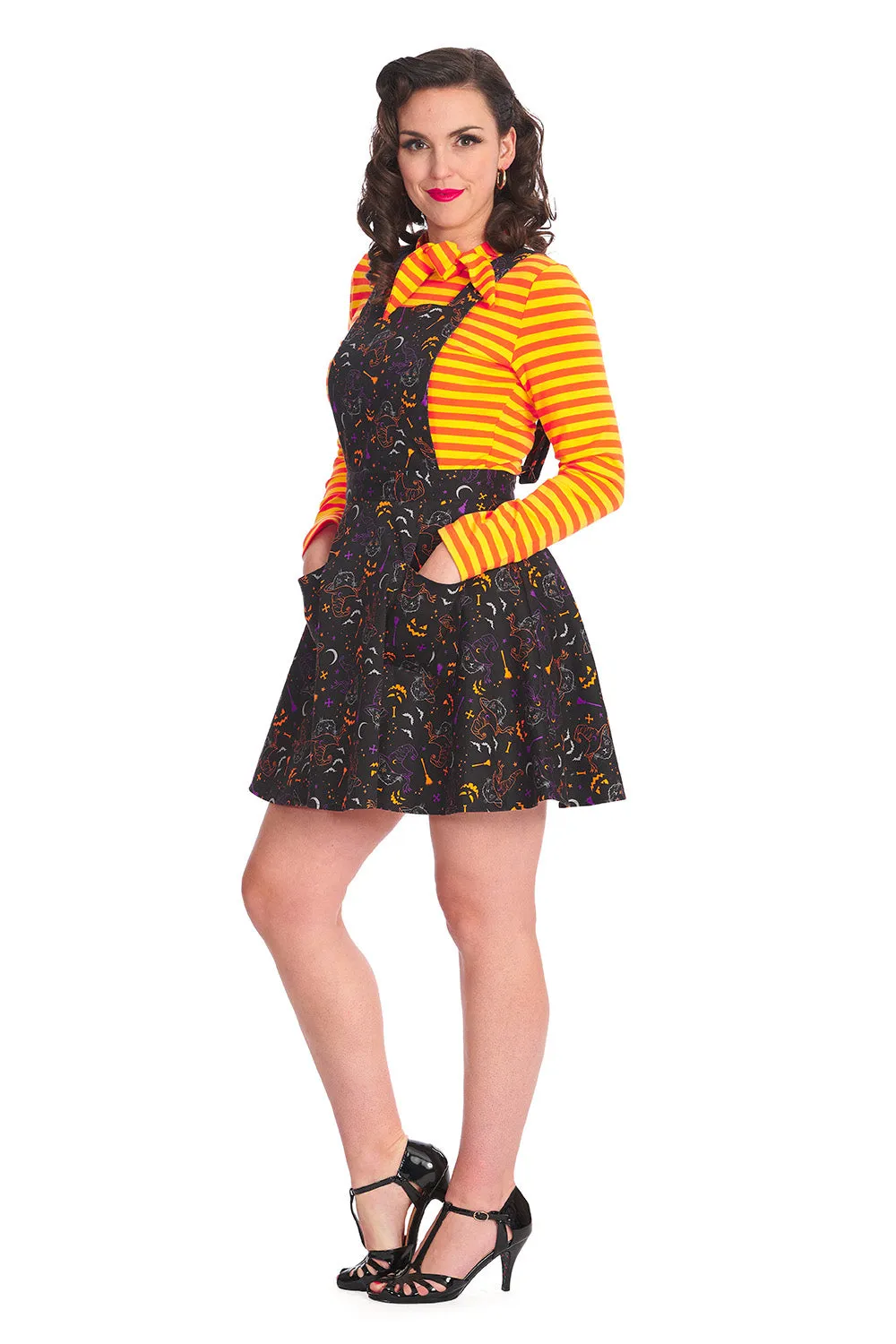 Cat Pinafore Dress for All Hallows