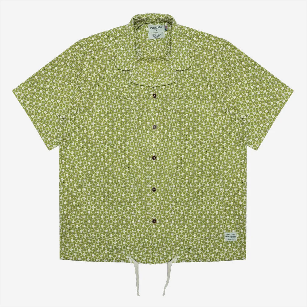 Avocado Flower Eyelet Segundo Vacation Smock