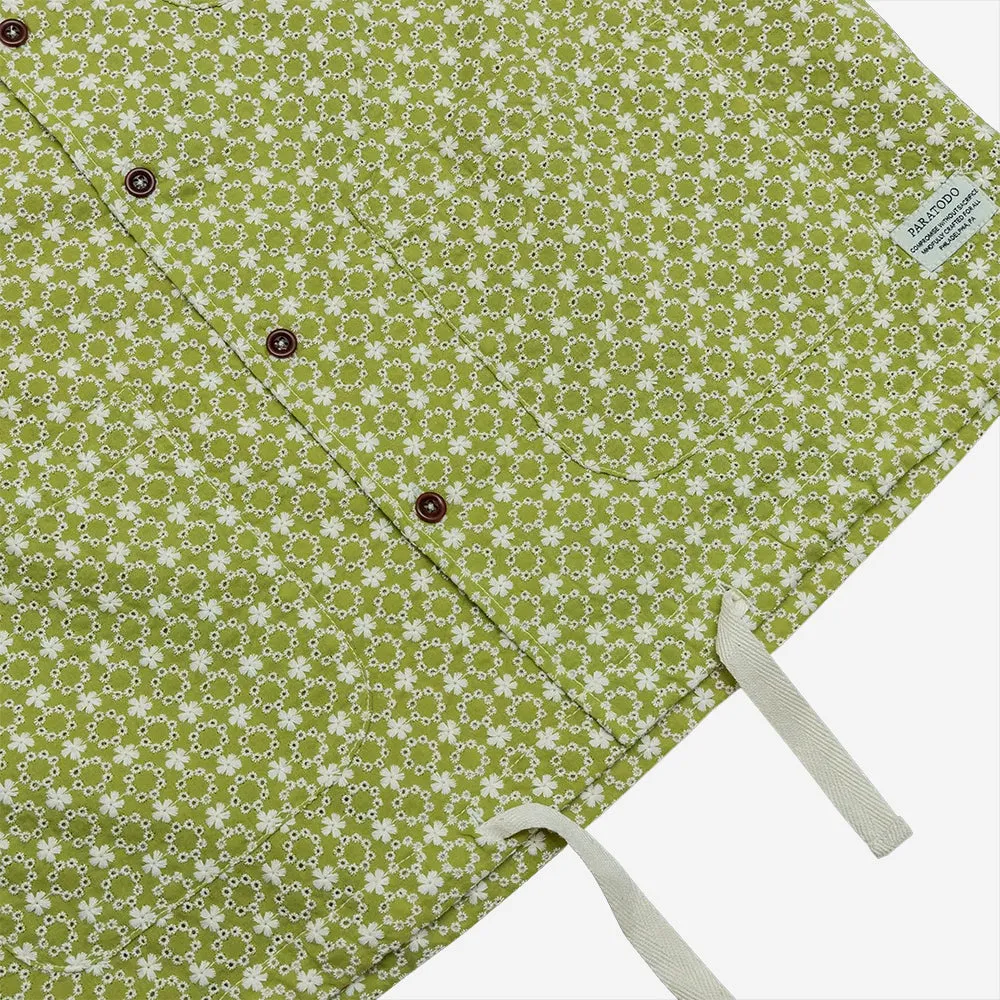 Avocado Flower Eyelet Segundo Vacation Smock