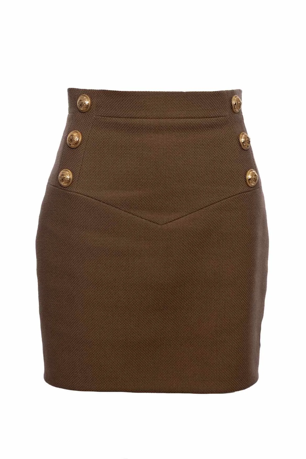 Double Buttoned Skirt in Size 38 by Balmain