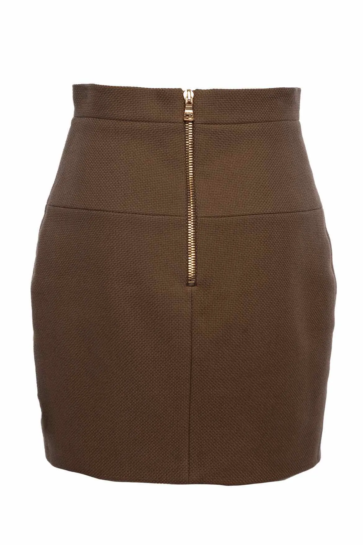 Double Buttoned Skirt in Size 38 by Balmain