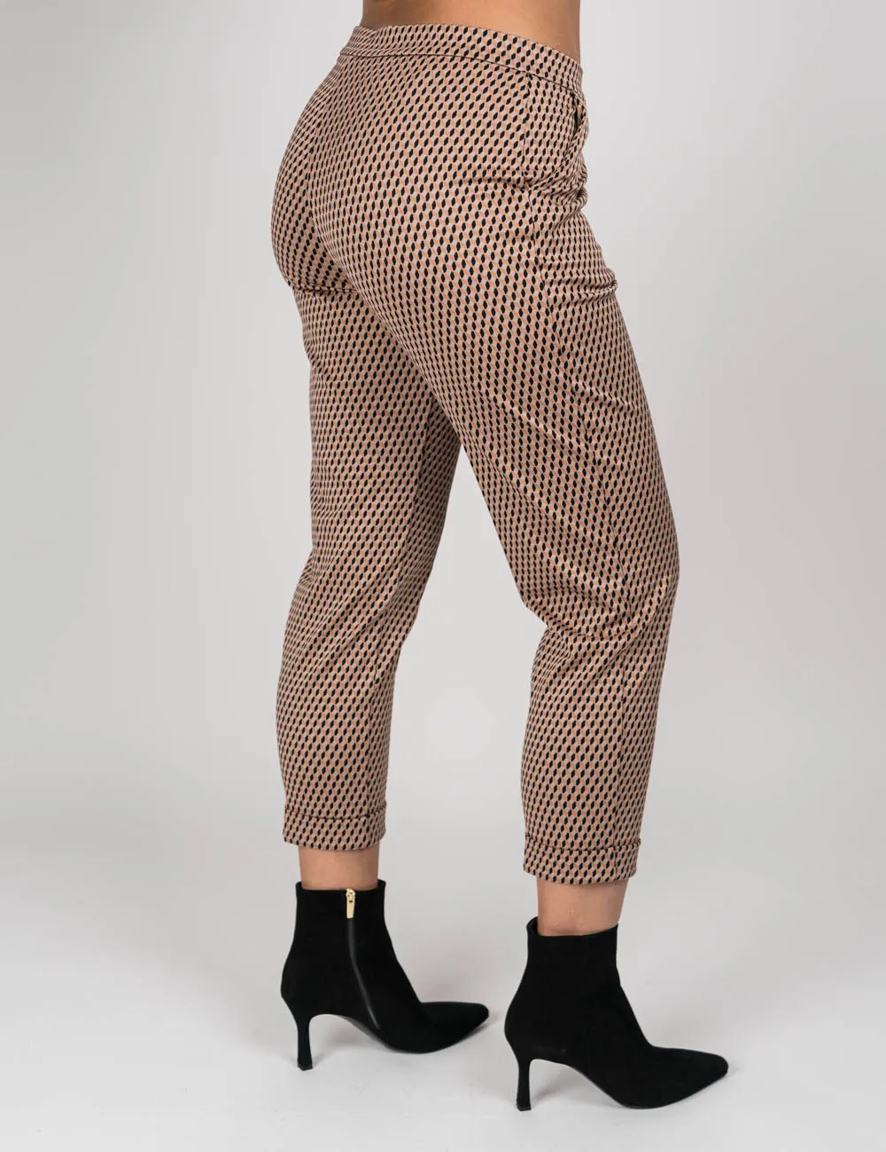 Mirella Matteini - Beige Jacquard Pantalone