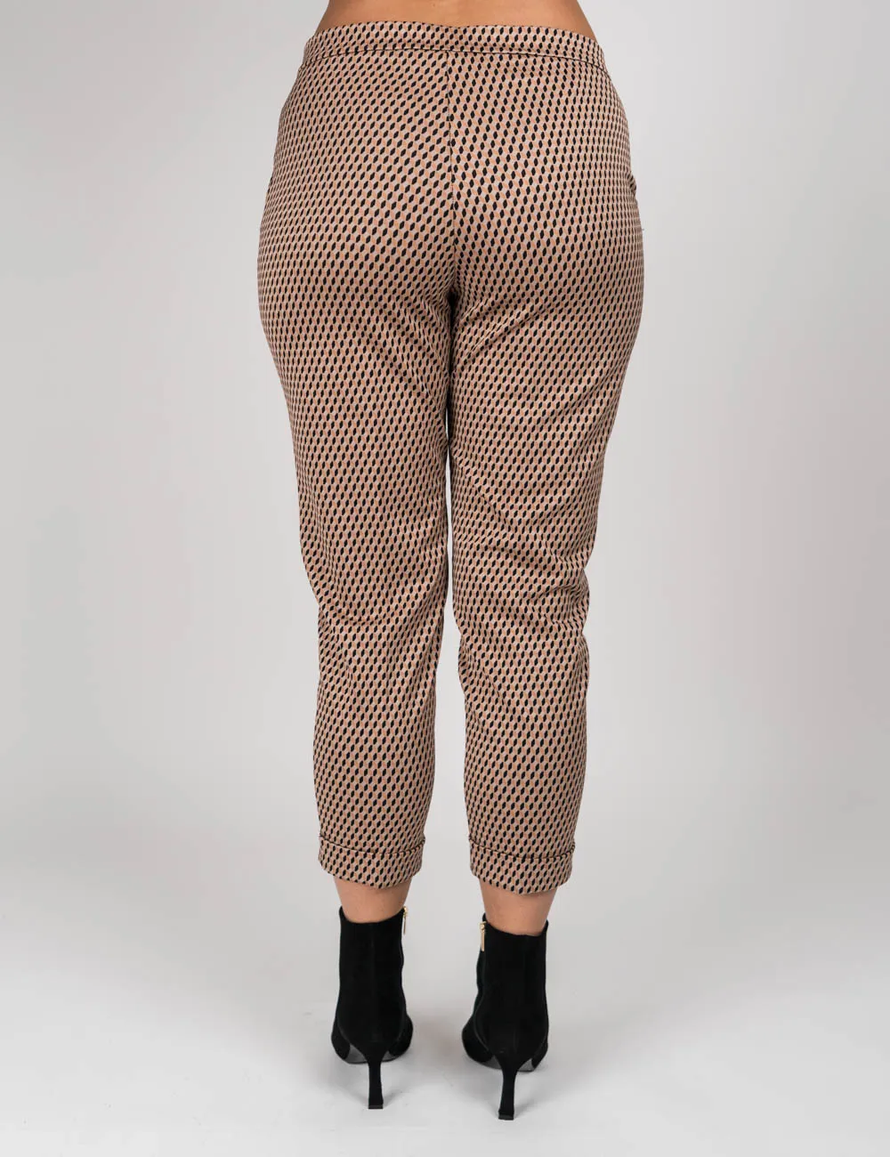 Mirella Matteini - Beige Jacquard Pantalone