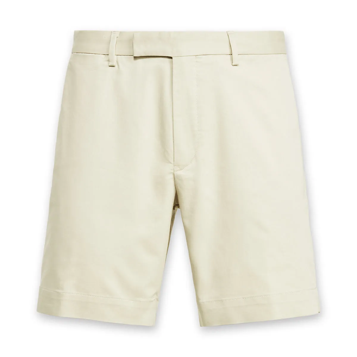 Beige Stretch Straight Fit Shorts by Polo Ralph Lauren