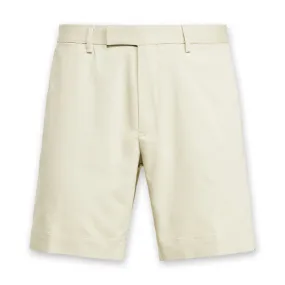 Beige Stretch Straight Fit Shorts by Polo Ralph Lauren