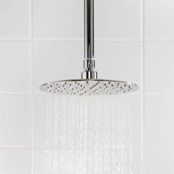 Beveled Round Rainfall Shower Head