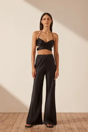 Elegant Silk Bias Cut Trousers