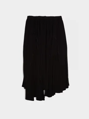 Black Rayon Georgette Garment Skirt