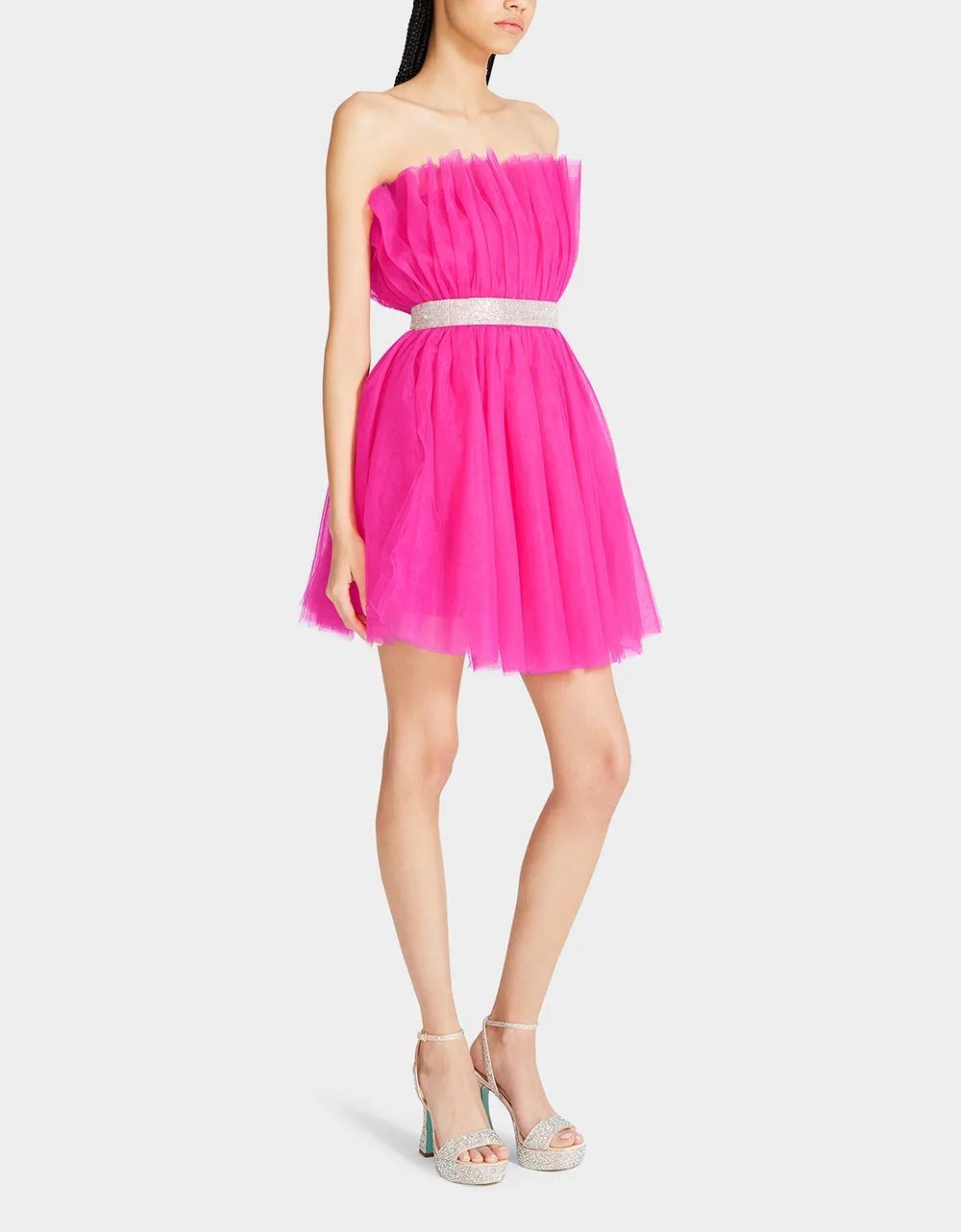 Hot Pink Betsey's Bling Tulle Dress