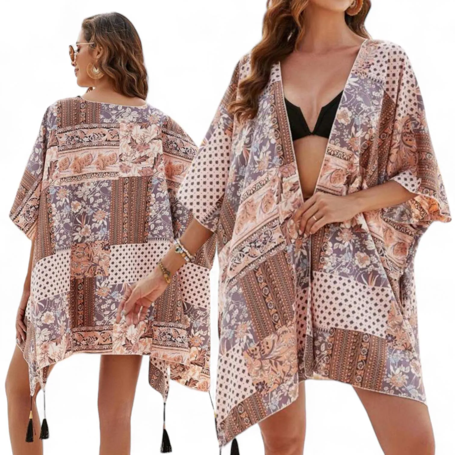 WRAP Boho Printed Cover Up