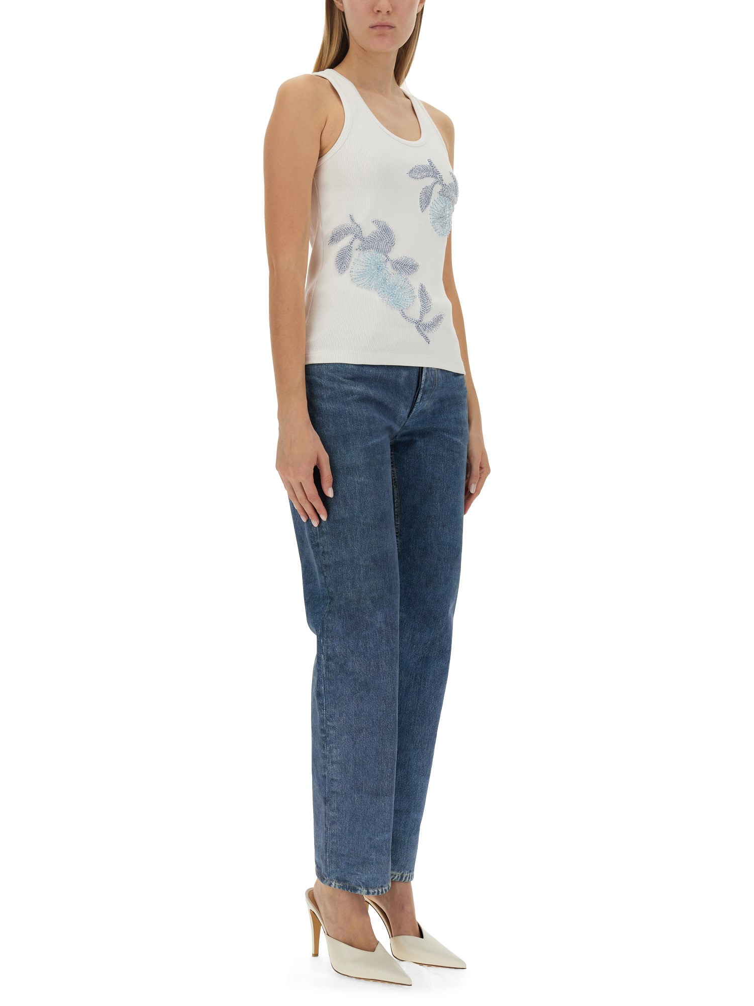 BOTTEGA VENETA Embroidered Top in Cotton