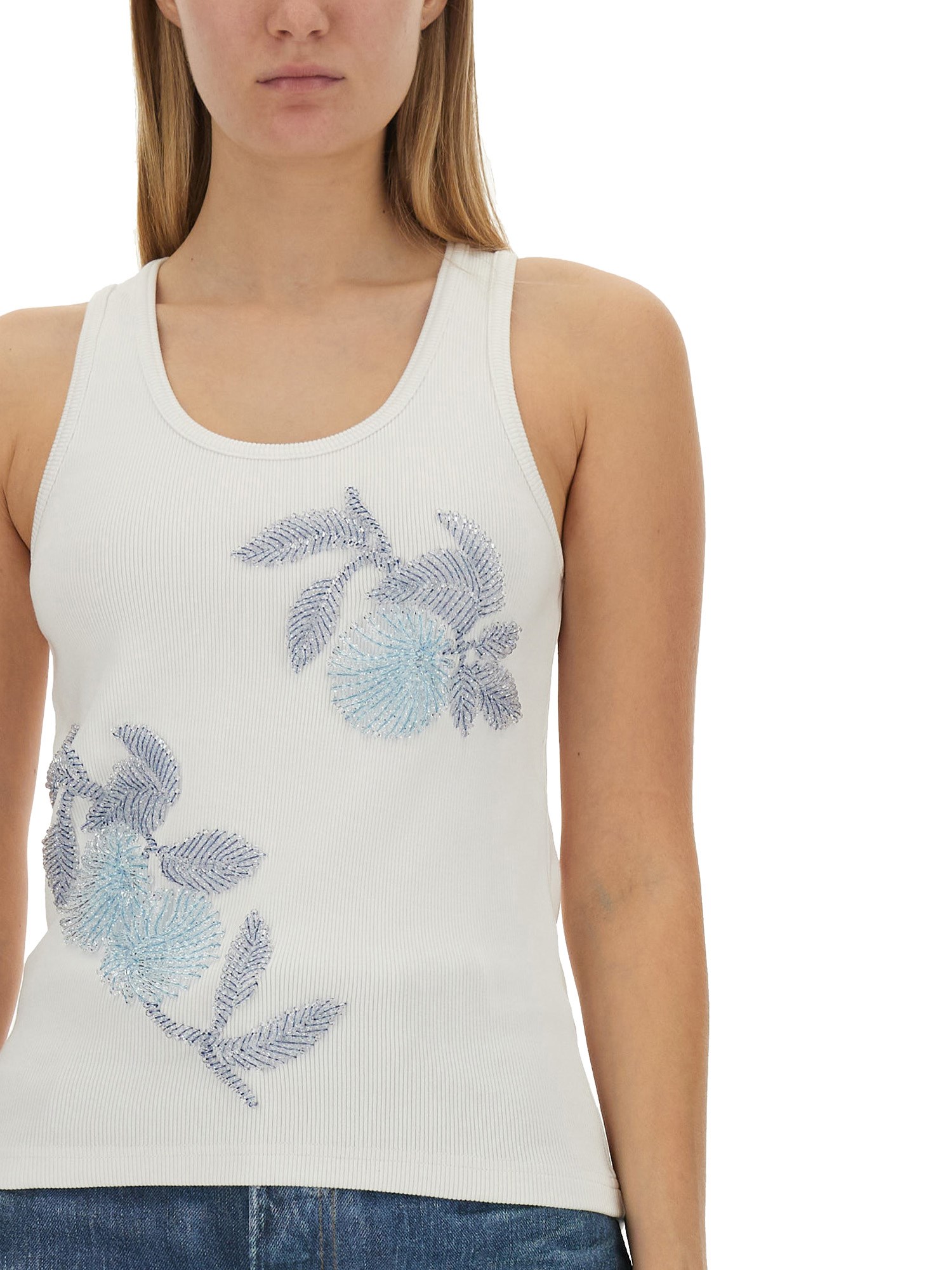 BOTTEGA VENETA Embroidered Top in Cotton