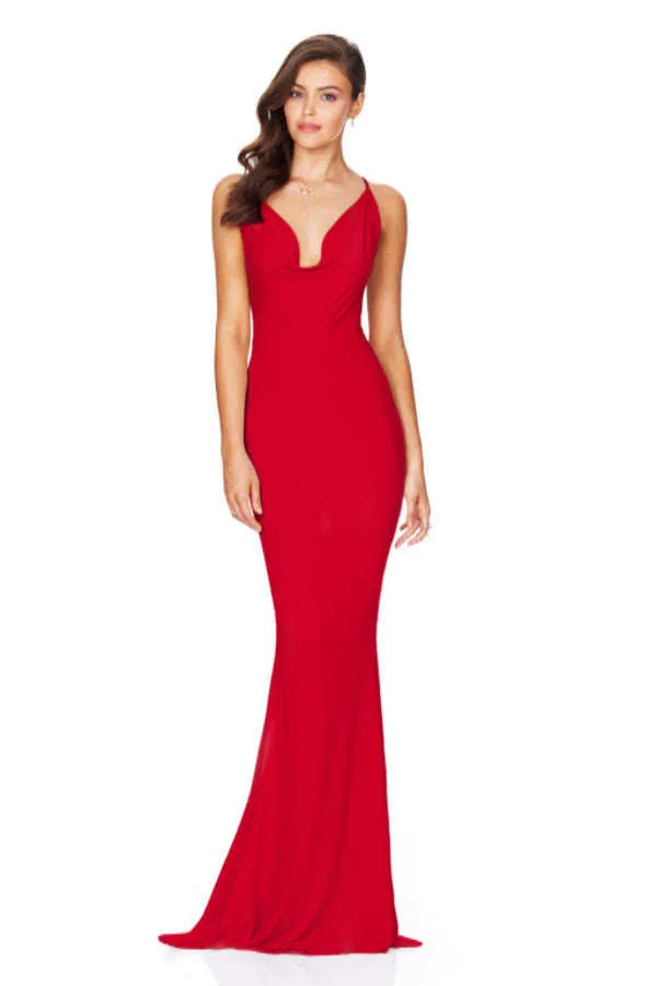 Red Hustle Maxi Dress by NOOKIE