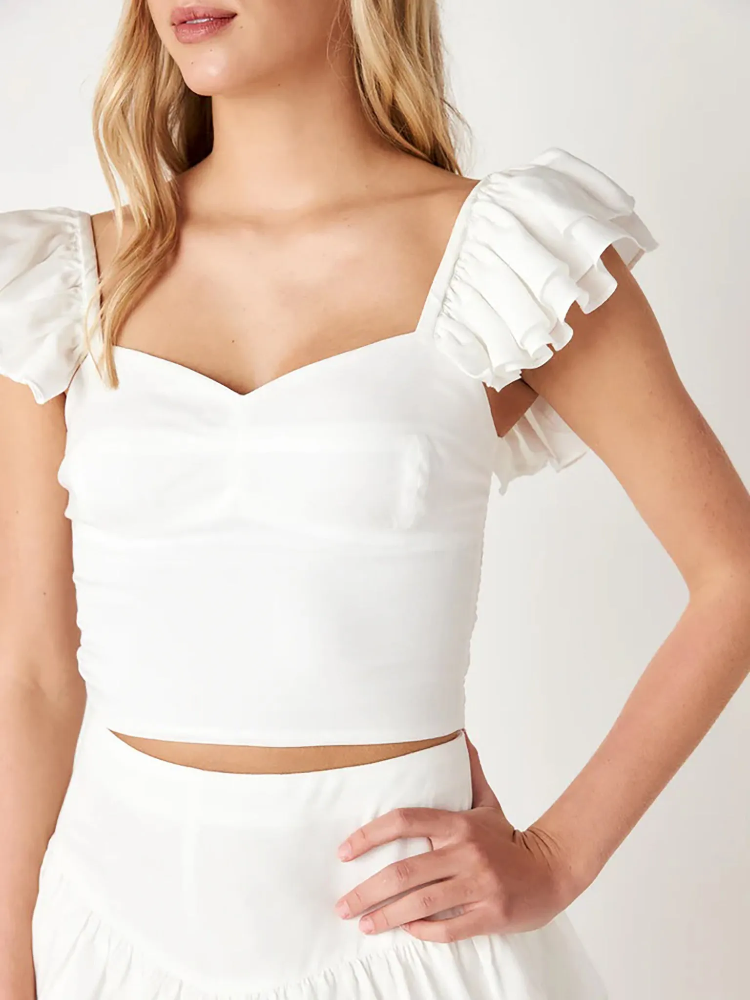     CAKE FOR DINNER  Girls' Juliet Ruffle Tank    