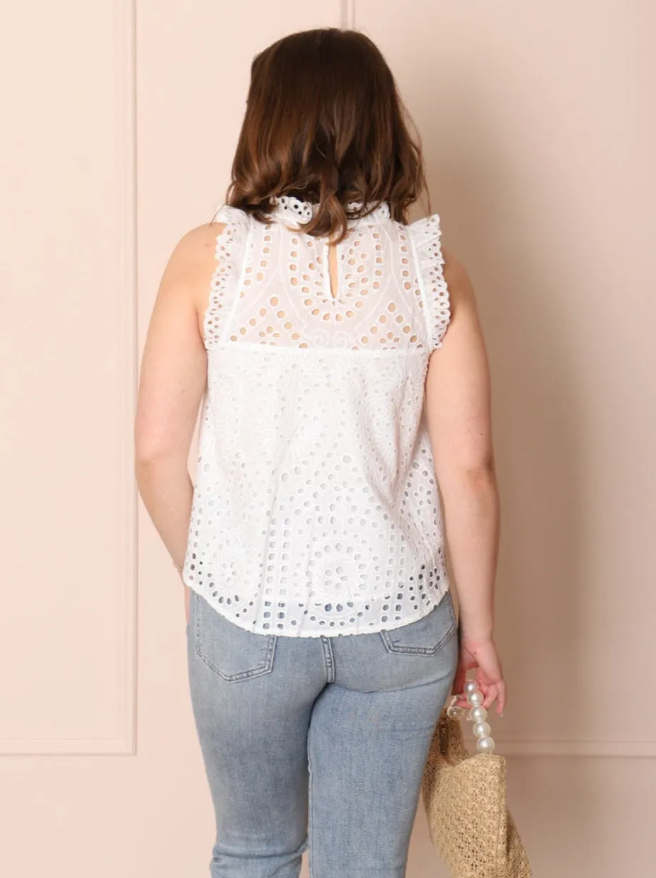 Candy Eyelet Top