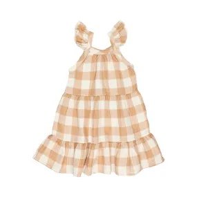 Caramel 8005 Gingham Dress USA