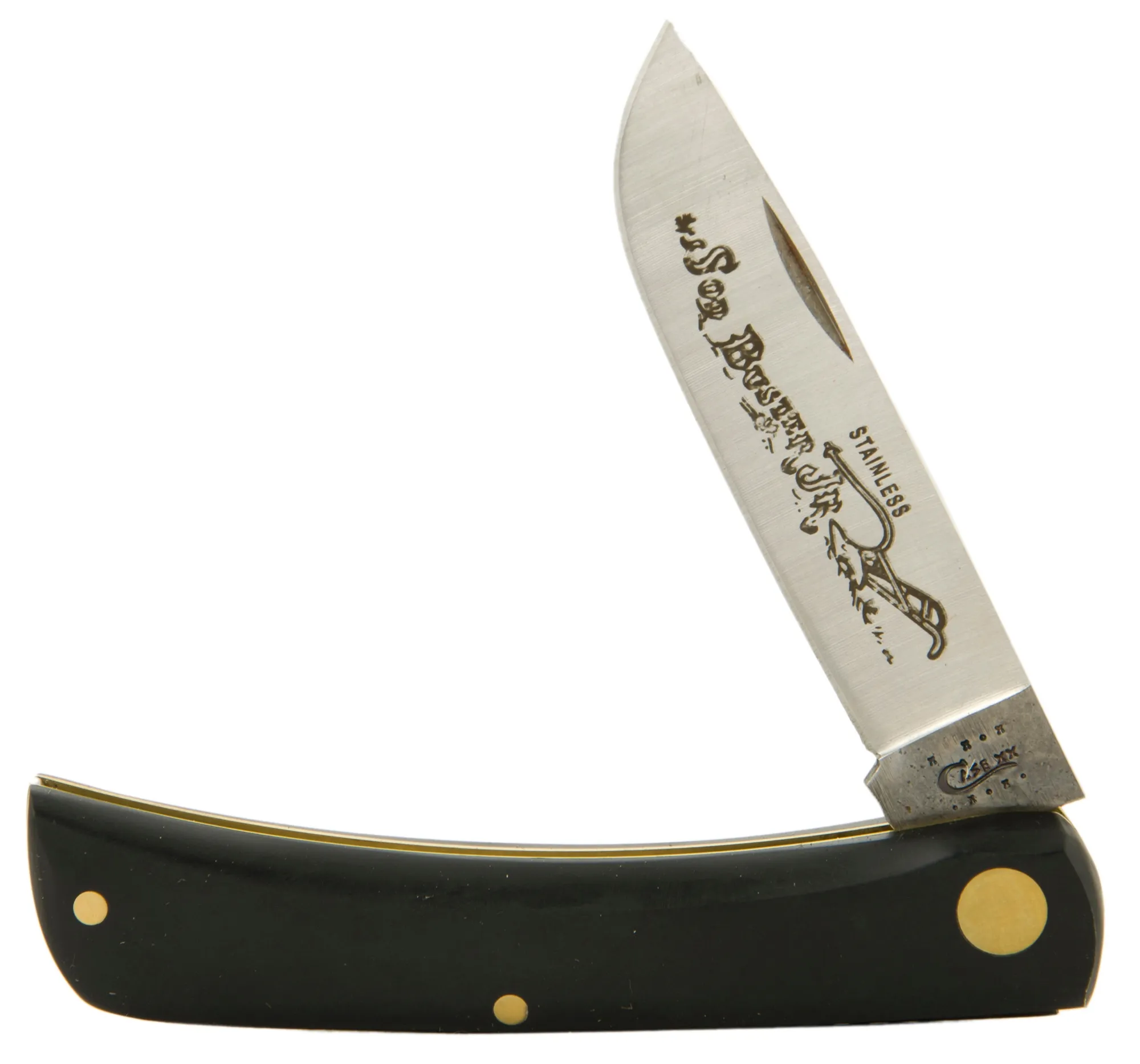 Case Knives Jet-Black Working Sod Buster Jr.