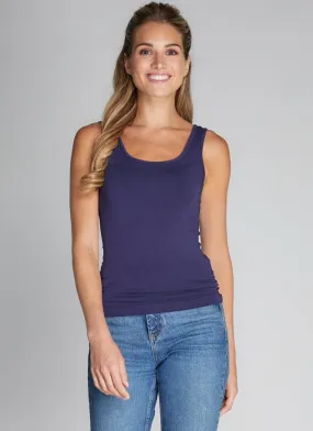 C'est Moi Bamboo Short Tank In Navy