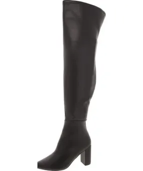 Chinese Laundry Faux Leather Almond Toe Over-The-Knee Boots