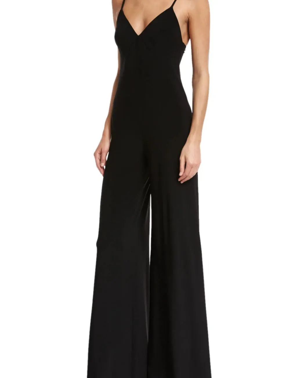 Black Silk Jumpsuit