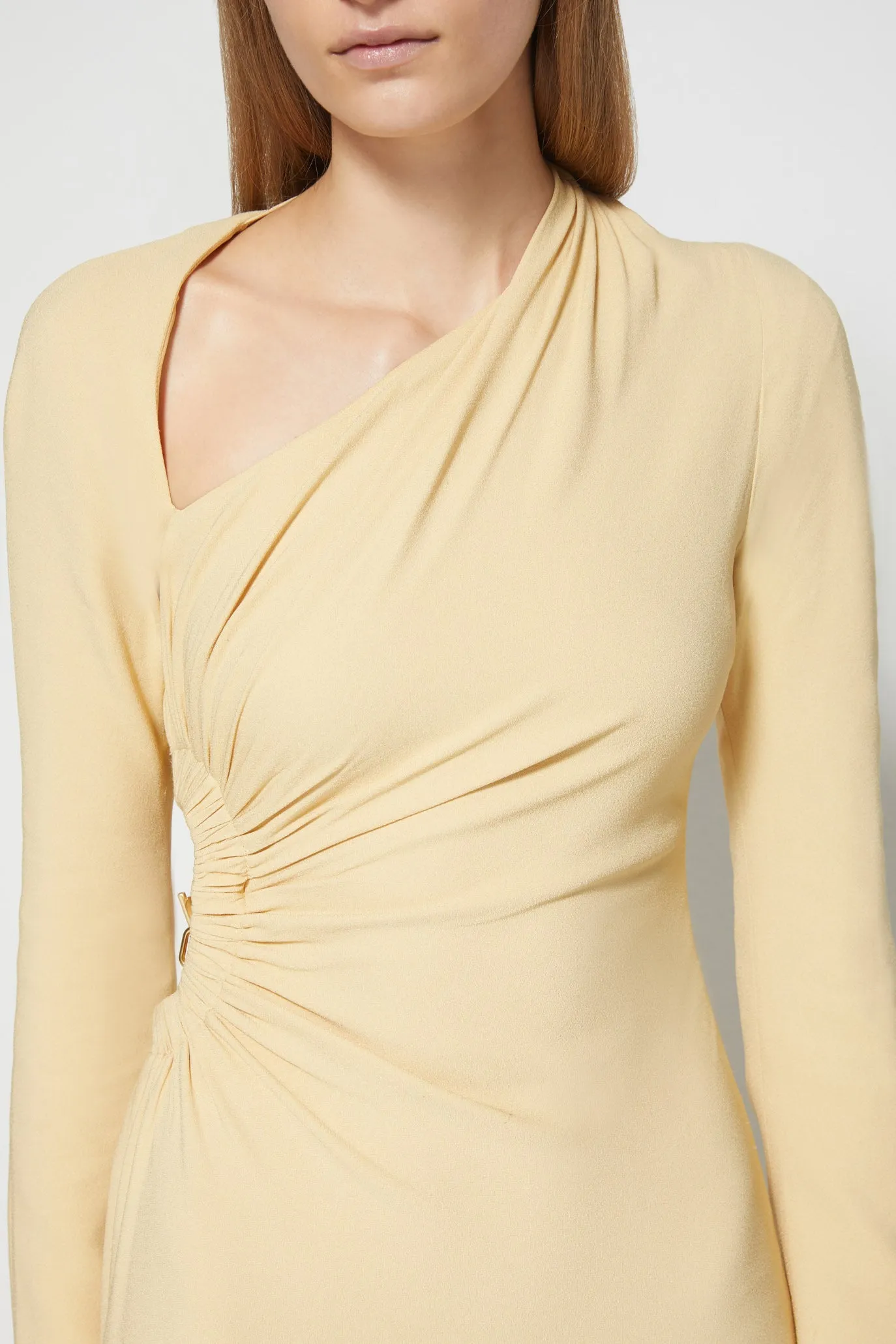 Christie Draped Cutout Dress