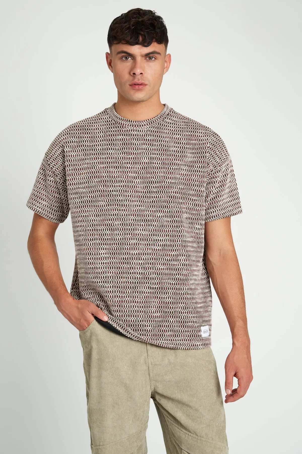 Relaxed Fit Jacquard T-Shirt