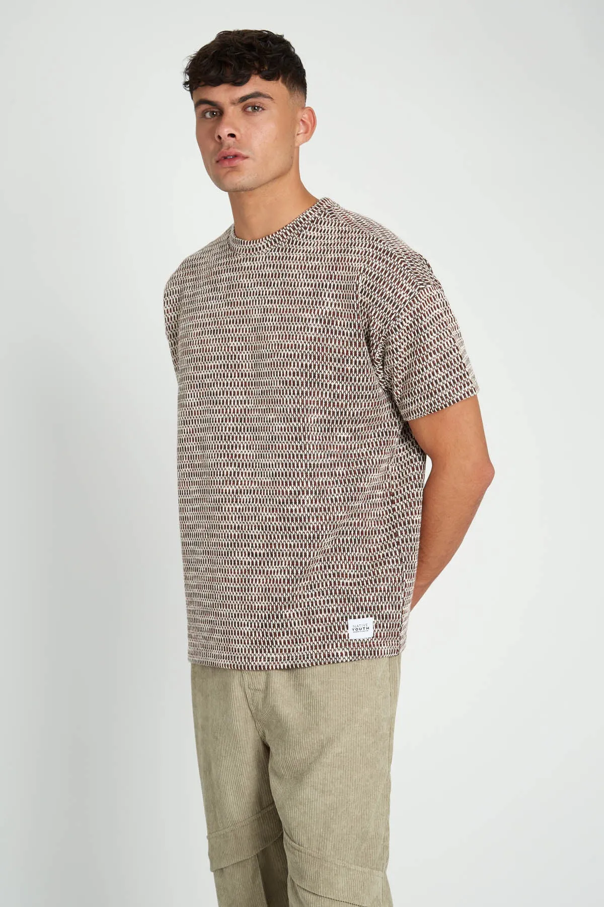 Relaxed Fit Jacquard T-Shirt