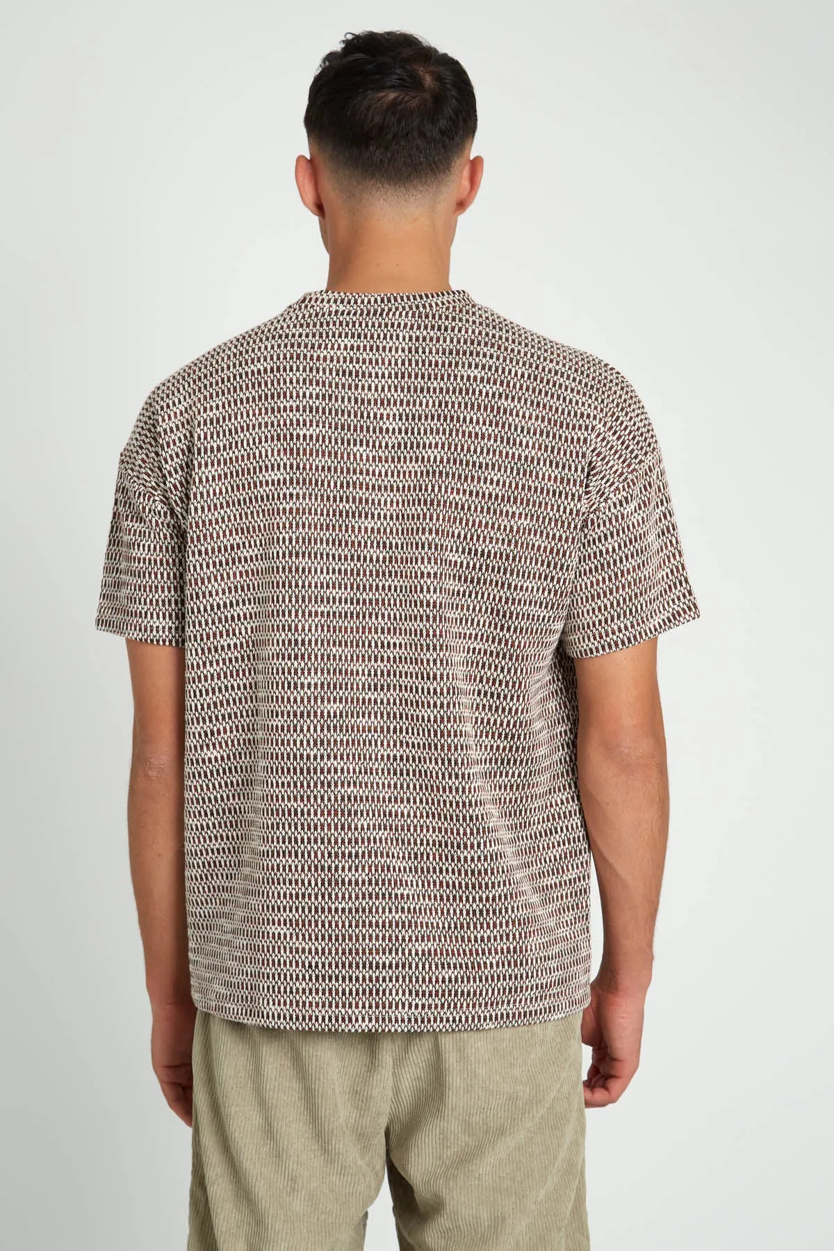 Relaxed Fit Jacquard T-Shirt