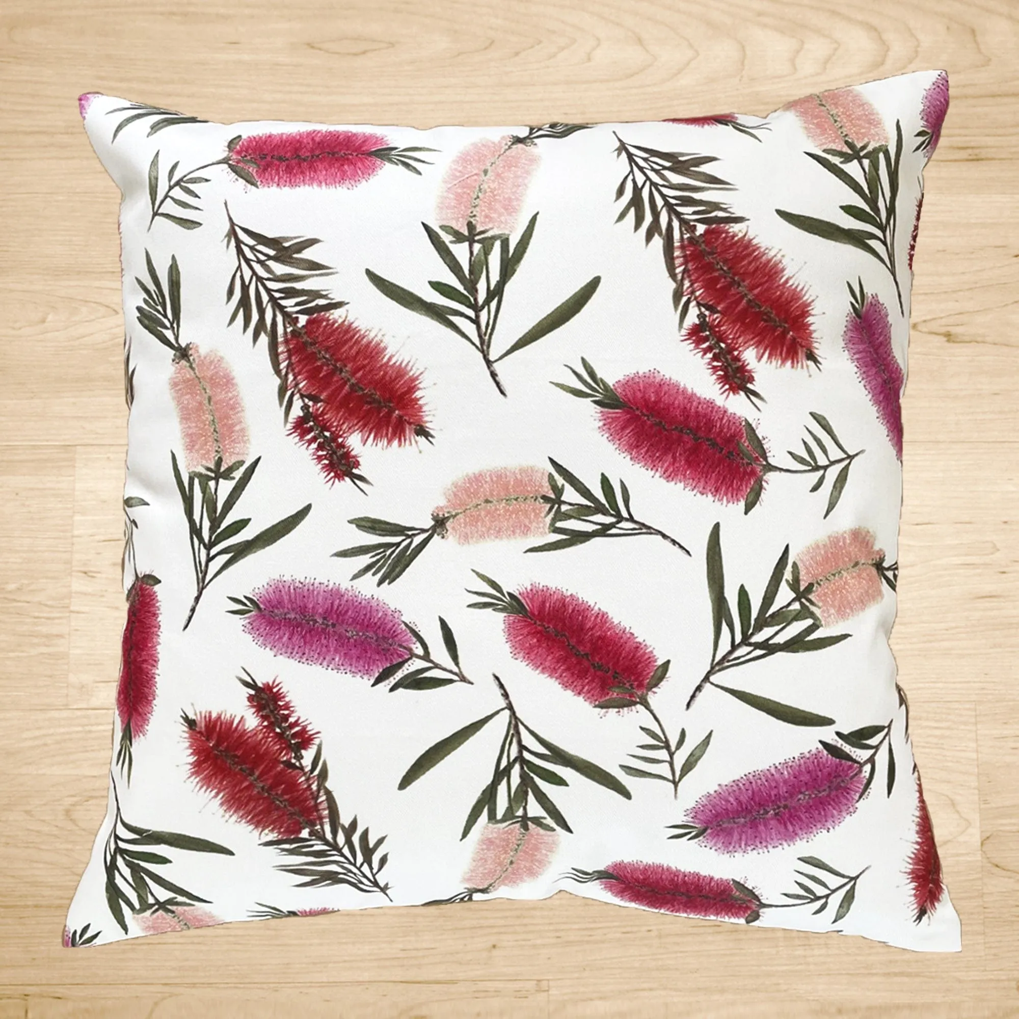 Multi Bottlebrush Cotton Drill Cushion Cover