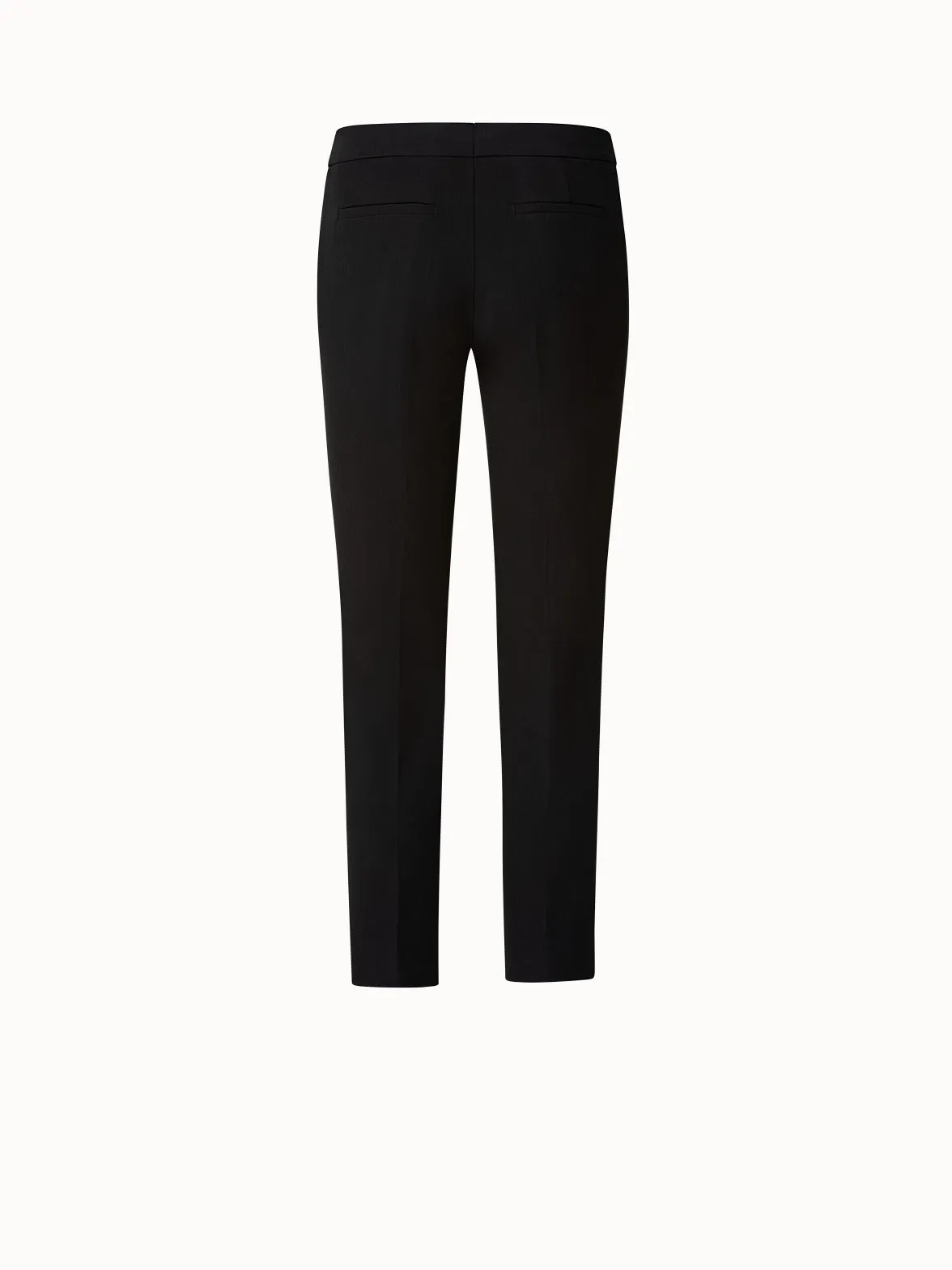 Cotton Stretch Cropped Ankle Pants