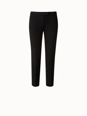 Cotton Stretch Cropped Ankle Pants