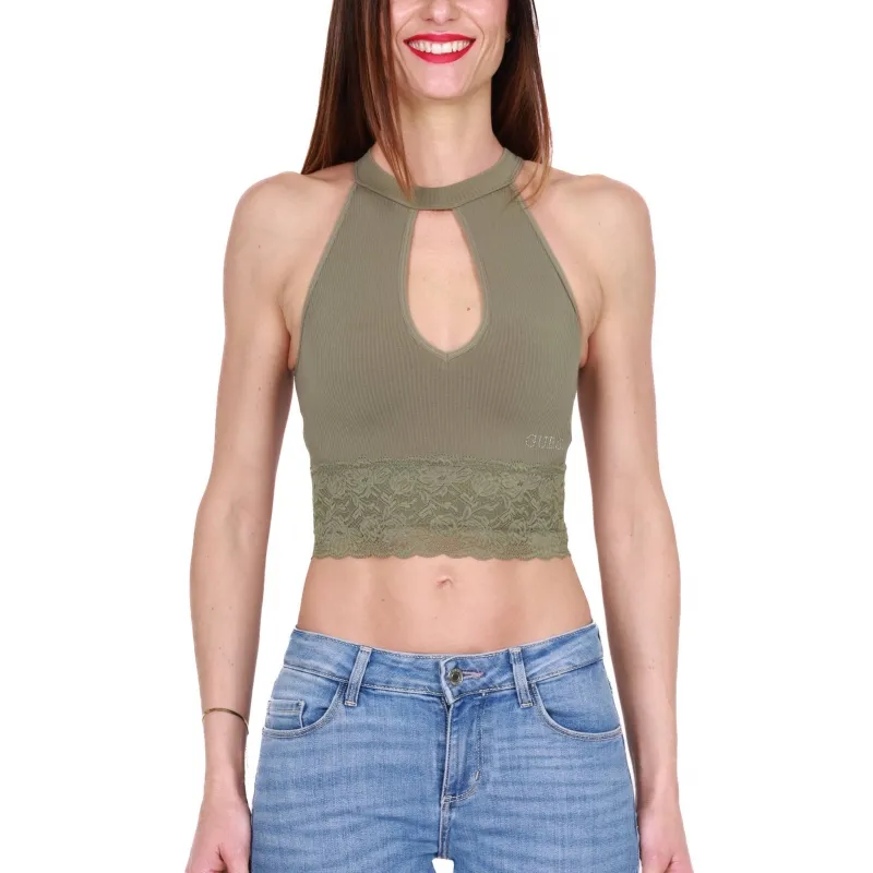 TOP Cropped A COSTINE, VERDE