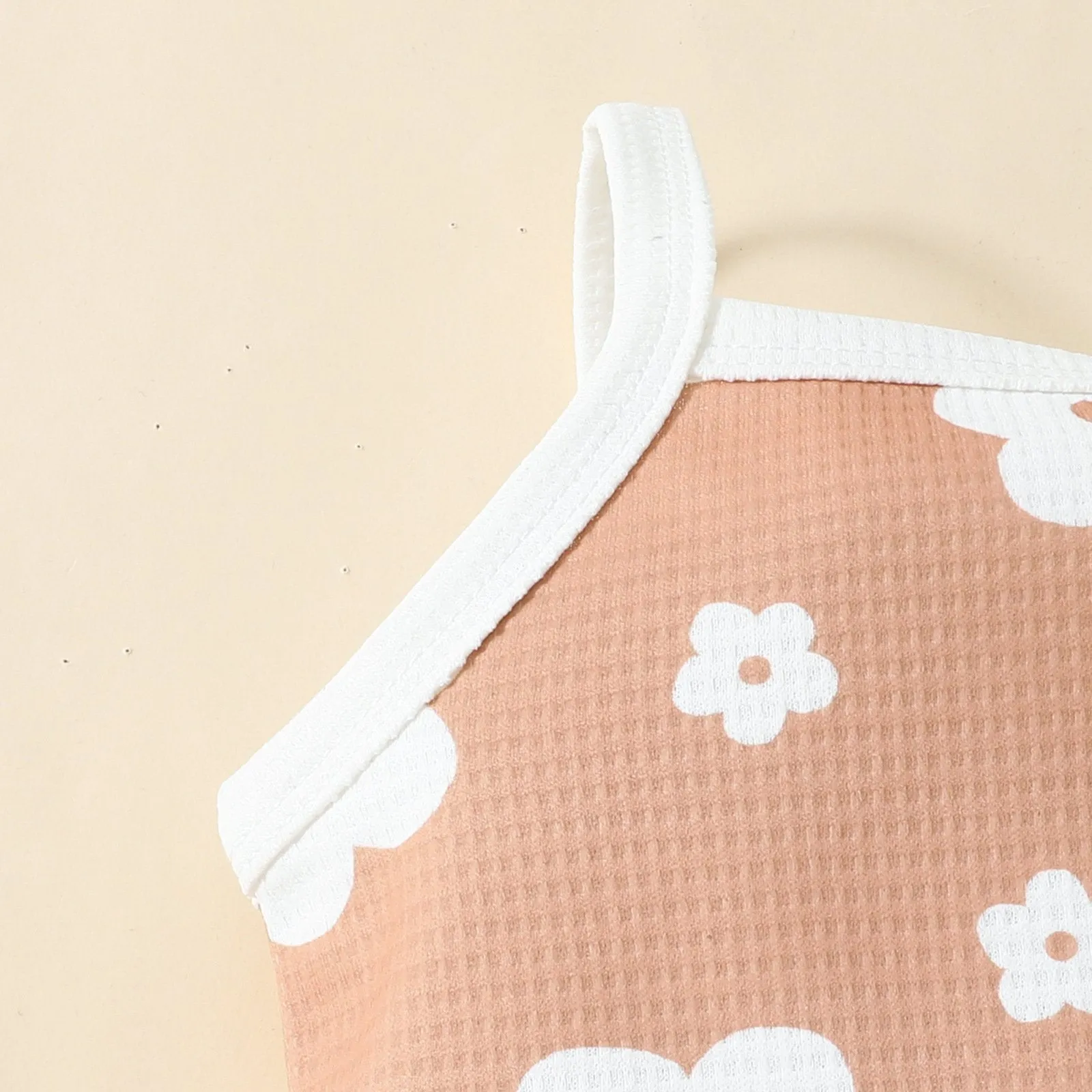 Flower Print Baby Girls Tank Tops and Shorts Set Wholesale