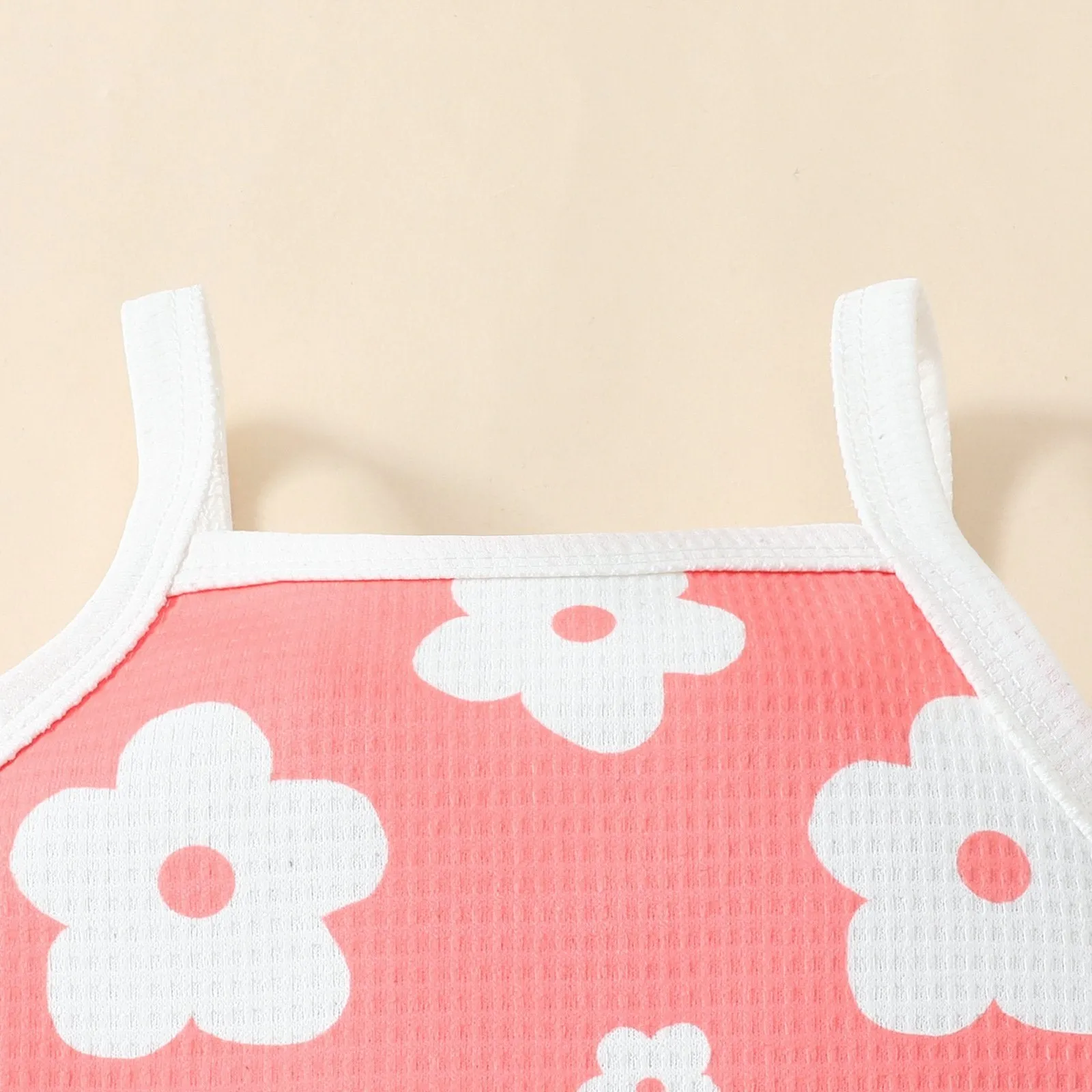 Flower Print Baby Girls Tank Tops and Shorts Set Wholesale