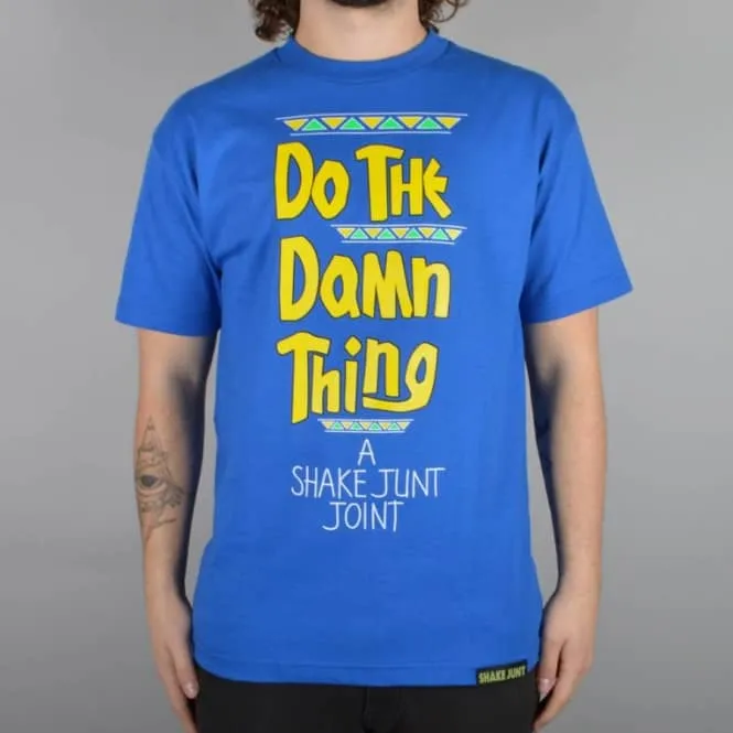 Damn Thing Skate T-Shirt - Royal Blue