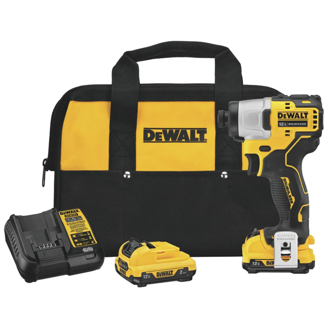 Dewalt DCF801F2 XTREME 12V MAX Brushless 1/4 In. Cordless Impact Driver Kit