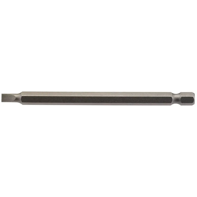 Draper Tools 4.5mm 1/4 Hex. Plain Slot Insert Bit 100mm Long x 1