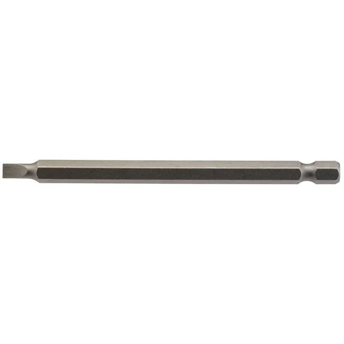 Draper Tools 4.5mm 1/4 Hex. Plain Slot Insert Bit 100mm Long x 1