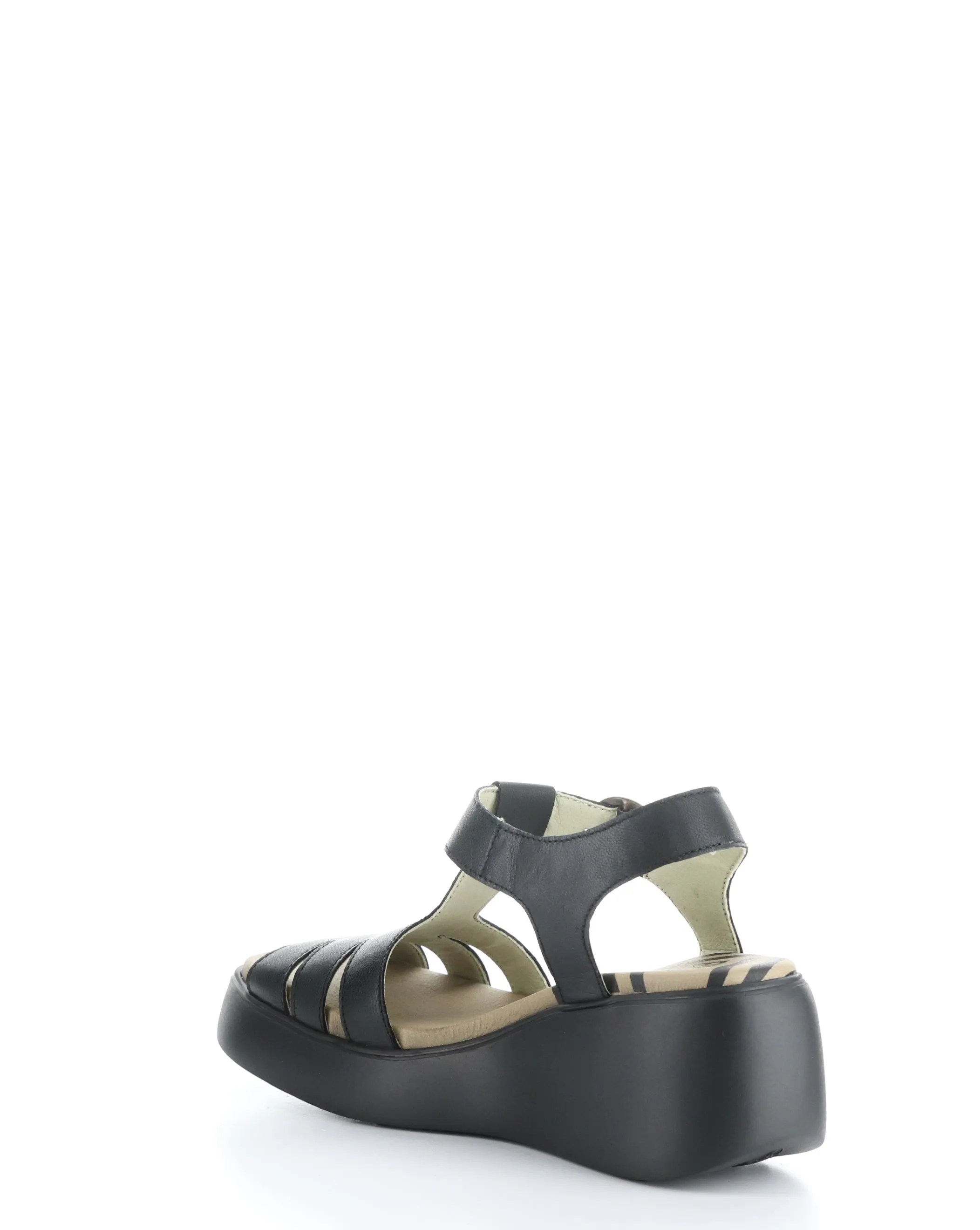 DUMA955FLY 000 BLACK Round Toe Sandals