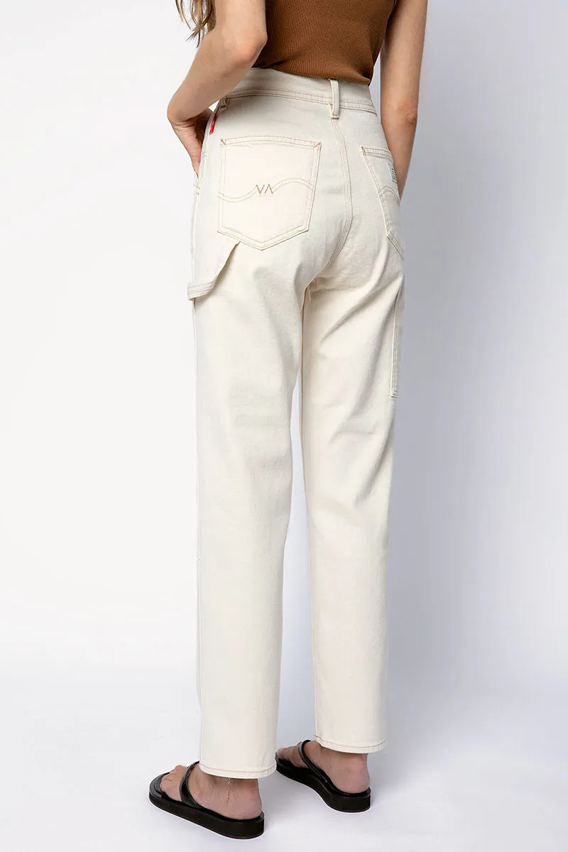 Carpenter Pant in Ecru