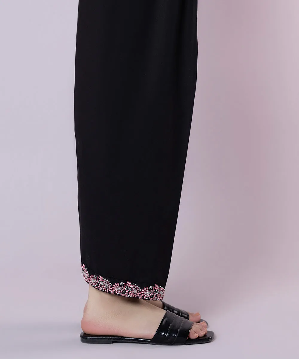 Cambric Embroidered Shalwar