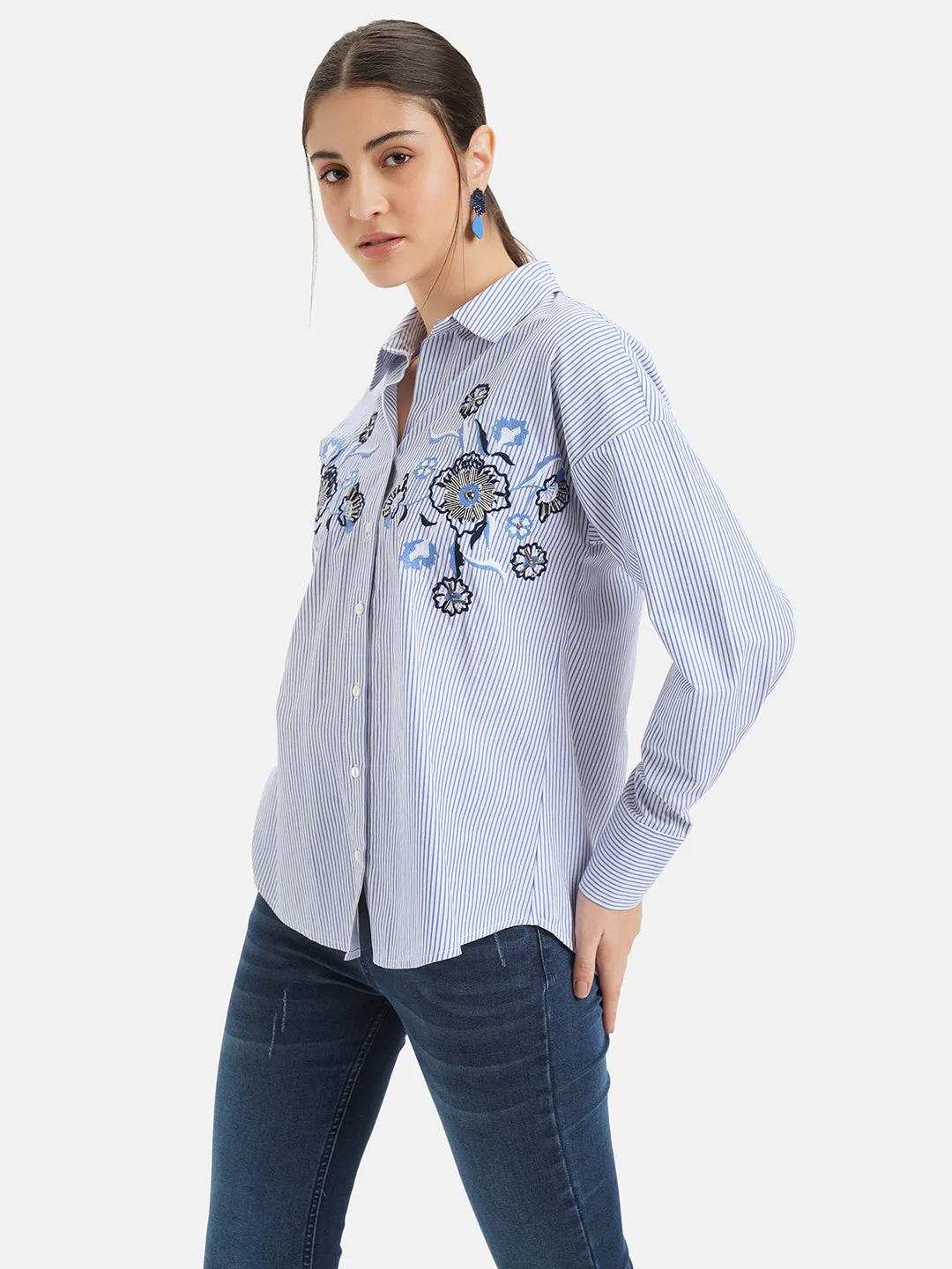 Embroidered Cotton Shirt